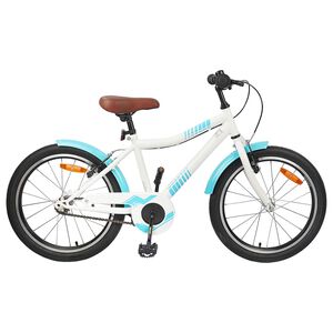 vidaXL B&oslash;rnecykel 18 tommer til 5-7 &aring;r gammel Lys bl&aring;