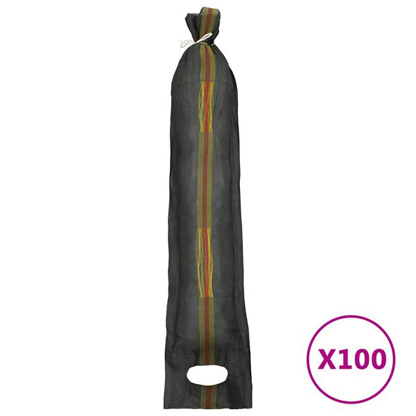 vidaXL sands&aelig;kke 100 stk. 103x25 cm HDPE m&oslash;rkegr&oslash;n