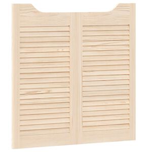 vidaXL Svingd&oslash;re 2 stk. 80 x 40 cm Massivt fyrretr&aelig; Naturfarvet