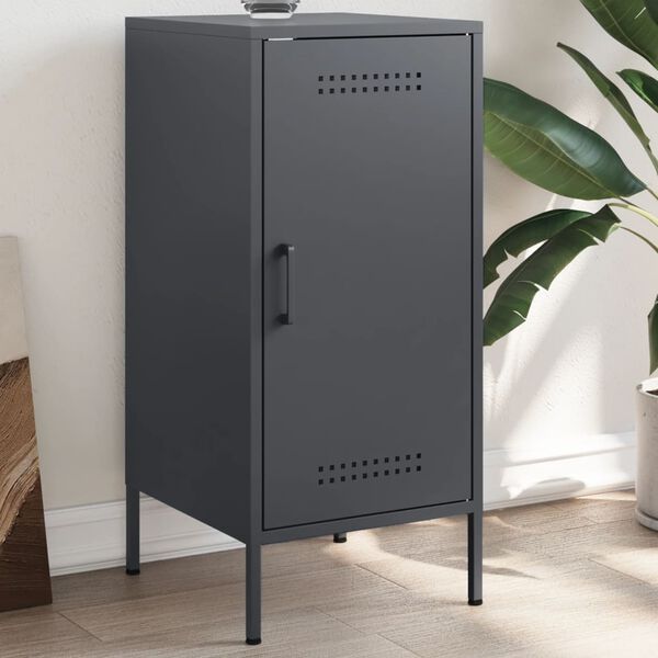 vidaXL skab 36x39x79 cm stål antracitgrå