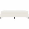 vidaXL Sengestel med madras Creme 120 x 190 cm Stof