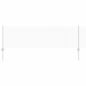 vidaXL Svejsede tr&aring;dhegn med stolper 50 x 0,6 m Galvaniseret st&aring;l S&oslash;lv