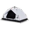 vidaXL 3-personers campingtelt kuppel quick-release m&oslash;rkl&aelig;gning hvid