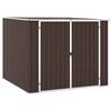 vidaXL haveskur 195x198x159 cm galvaniseret st&aring;l brun