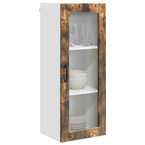 vidaXL Køkkenskab med hylde Røget eg 40 x 31 x 100 cm Konstrueret træ