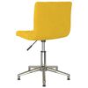 vidaXL drejelige spisebordsstole 4 stk. fl&oslash;jl sennepsgul