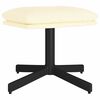 vidaXL fodskammel 60x60x36 cm kunstl&aelig;der cremefarvet