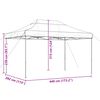 vidaXL foldbart pop up-festtelt 440x292x315 cm bordeaux