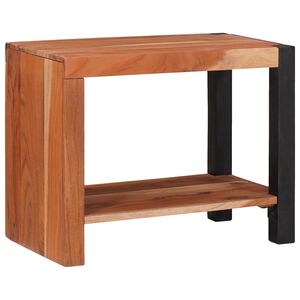 vidaXL Bogreol Brun 50 x 30 x 40 cm Massivt Akacietr&aelig;