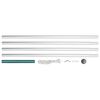 vidaXL flagstang sektionsinddelt 6,2 m aluminium