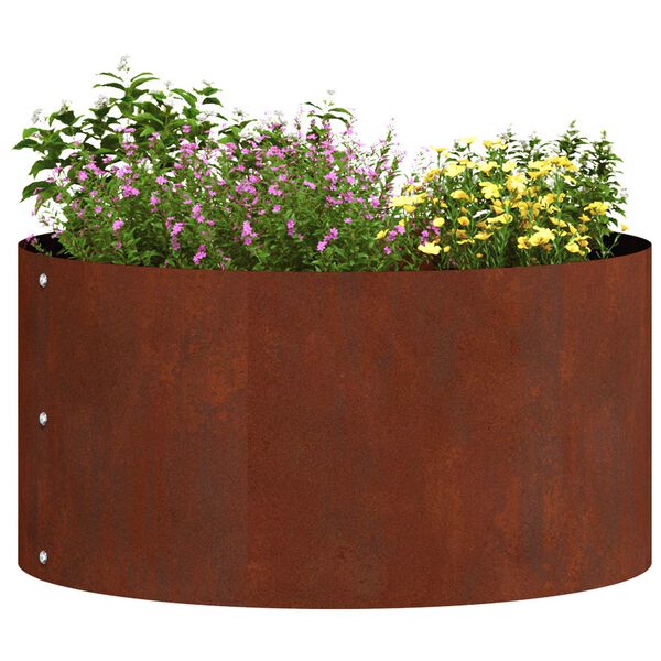 vidaXL Plante ring 5 pcs Brun 40 x 40 x 20 cm Cortenst&aring;l