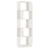 vidaXL bogreol/rumdeler 51x25x163,5 cm massivt fyrretr&aelig; hvid