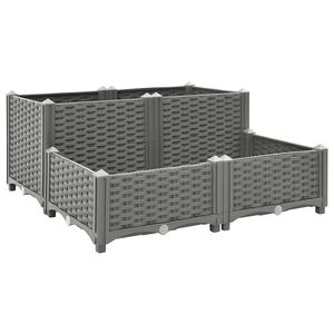 vidaXL h&oslash;jbed 80x80x38 cm polypropylen