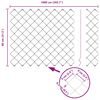 vidaXL Hegnspæl Grøn 10 x 0,8 m (60 x 60 mm mesh) Stål og PVC