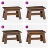 vidaXL Taburet Naturfarvet 30 x 20 x 20 cm Mahogni Tr&aelig;