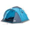vidaXL 3-personers campingtelt kuppel quick-release bl&aring;