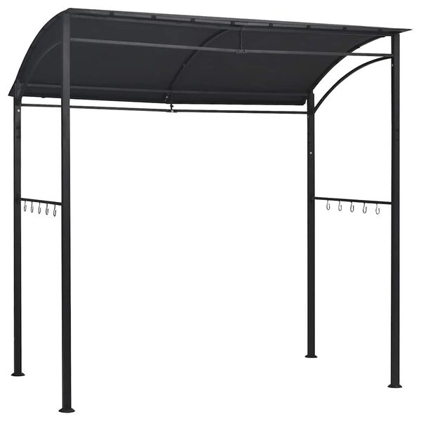 vidaXL grillpavillon 215x150x220 cm stål antracitgrå
