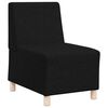 vidaXL Modulsofa enhed uden arme 2 pcs Sort 55 x 74 x 82 cm Stof