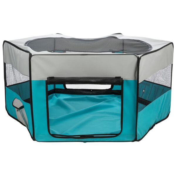 TRIXIE l&oslash;beg&aring;rd til sm&aring; dyr 150x65 cm turkis og lysegr&aring;