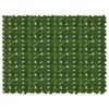 vidaXL Altanscreen med blade Gr&oslash;n 200 x 150 cm Polyethylen og stof