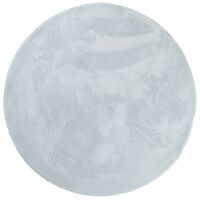 vidaXL gulvtæppe HUARTE Ø 80 cm kort luv og vaskbart blå