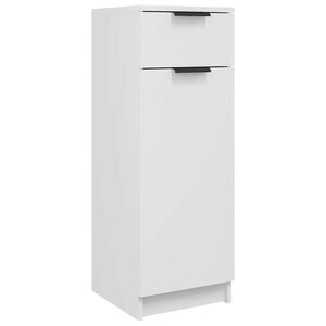 vidaXL badev&aelig;relsesskab 32x33,5x90 cm konstrueret tr&aelig; hvid