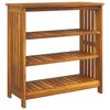 vidaXL Havekabinet Naturfarvet 90 x 40 x 90cm Massivt Akacietr&aelig;