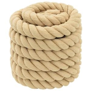 vidaXL B&aring;dsnor 5 mm 25 m Naturfarvet