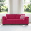 vidaXL 3-personers sofa 220x77x82 cm fl&oslash;jl vinr&oslash;d