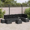 vidaXL Sofa S&aelig;t med pude 8 pcs polyrattan