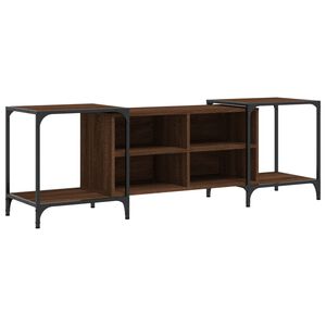 vidaXL tv-bord 153x37x50 cm konstrueret tr&aelig; brun egetr&aelig;sfarve