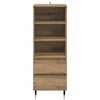 vidaXL Highboard Artisan Egetr&aelig; 40 x 36 x 110 cm Konstrueret tr&aelig;