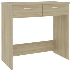 vidaXL skrivebord 80x40x75 cm konstrueret tr&aelig; sonoma-eg