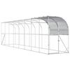 vidaXL H&oslash;nsehus Mod V&aelig;g S&oslash;lv 800 x 100 x 215 cm Galvaniseret st&aring;l