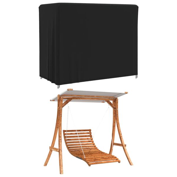 vidaXL overtr&aelig;k til havegynge 220x135x170 cm 420D oxfordstof sort