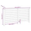 vidaXL radiatorskjuler 153x19x84 cm massivt fyrretr&aelig; hvid