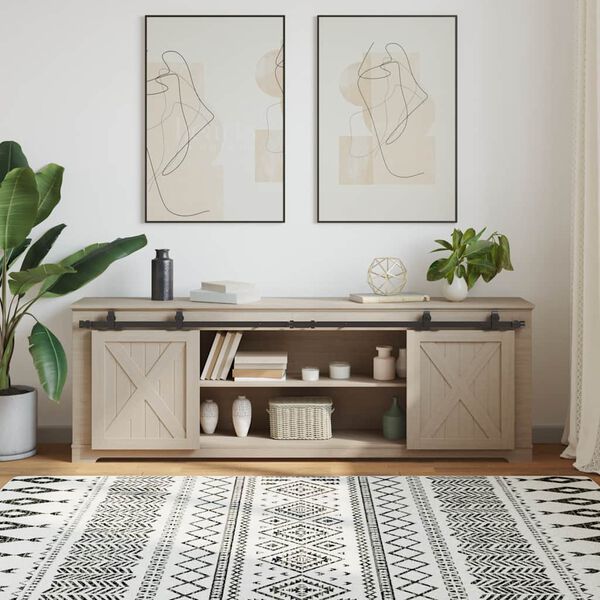 vidaXL skydel&aring;ges&aelig;t til skabe kulstofst&aring;l 183 cm