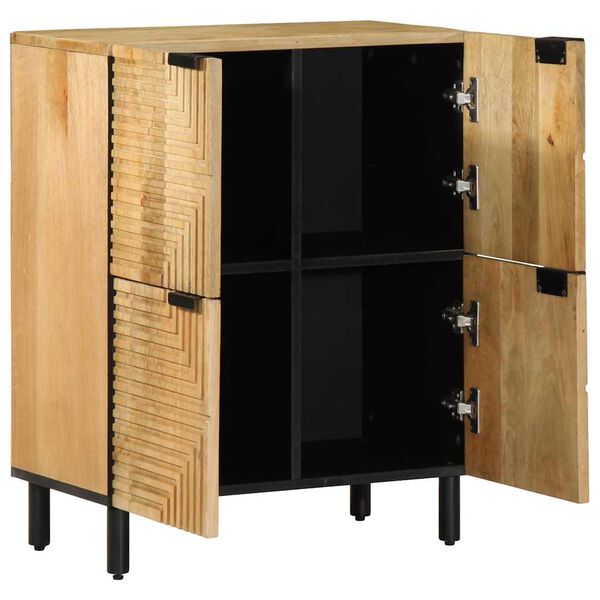 vidaXL sk&aelig;nk 60x33x75 cm massivt mangotr&aelig; brun