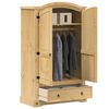 vidaXL garderobe "Corona" 101x52x170 cm massivt tr&aelig; fyrretr&aelig;