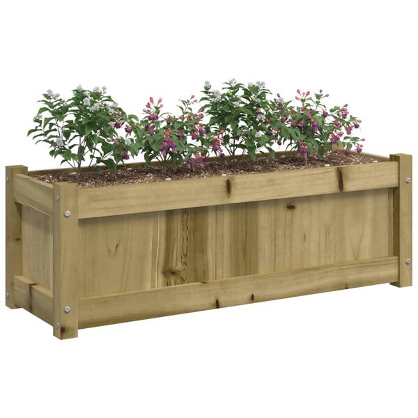 vidaXL plantekasse 90x31x31 cm imprægneret fyrretræ
