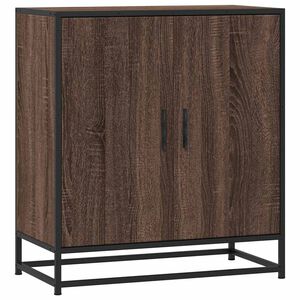 vidaXL skab 68x35x76 cm konstrueret tr&aelig; og metal brun egetr&aelig;sfarve