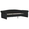 vidaXL daybed med madras og USB 90x200 cm stof sort