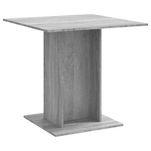 vidaXL spisebord 80x80x75 cm konstrueret tr&aelig; gr&aring; sonoma-eg
