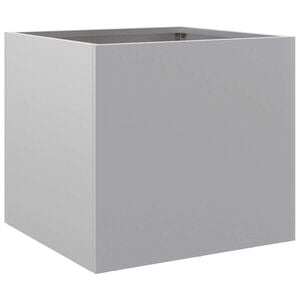 vidaXL plantekasse 32x30x29 cm galvaniseret st&aring;l s&oslash;lvfarvet