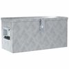 vidaXL aluminiumskasse 61,5 x 26,5 x 30 cm s&oslash;lvfarvet