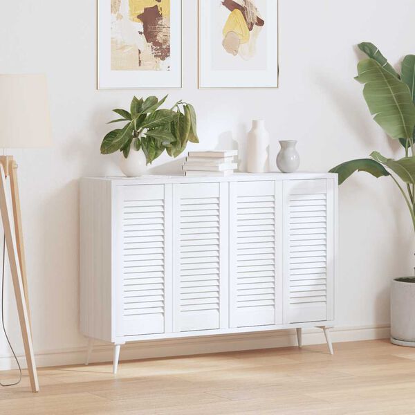 vidaXL skabsl&aring;ger 4 stk. 69x29,5 cm lameldesign hvid