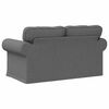 vidaXL Sofa M&oslash;rkegr&aring; Samlede dimensioner: 155 x 82 x 80 cm (B x D x H)