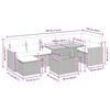 vidaXL sofasæt til haven 8 dele med hynder polyrattan akacietræ beige
