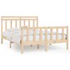 vidaXL sengeramme 150x200 cm massivt fyrretr&aelig;