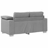 vidaXL Sofa 3 pcs Skygrå Linned-blandet stof